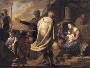 Bernardo Cavallino The adoration of the Magi oil